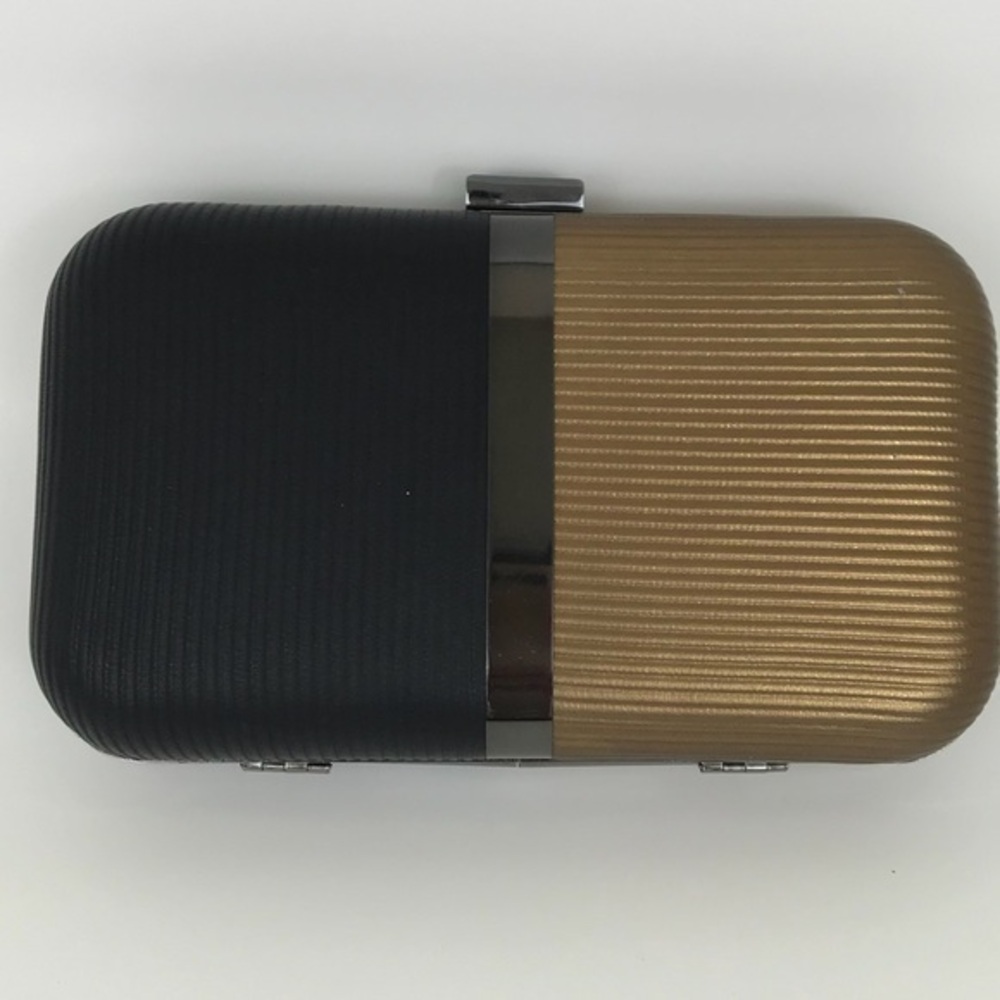 BellaKiara purse Brand new elegant clutch in black/ brown